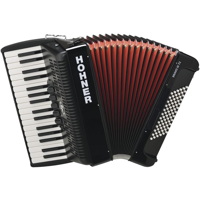 Купить Hohner Piano Accordion Bravo III 72 black design 2 цена и