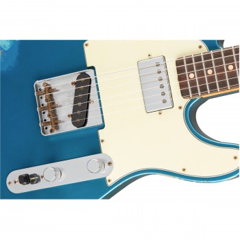 Fender Custom Shop Limited Edition Heavy Relic H/S Tele, Lake Placid Blue over Blue Flower купить