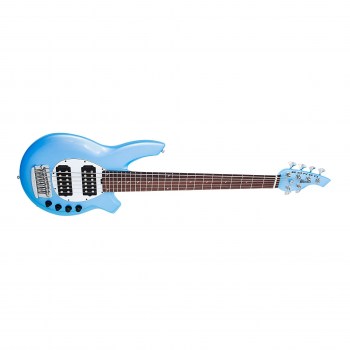 Music Man Bongo 6 Hs - Sky Blue - Pau Ferro Lined Fretless - White купить