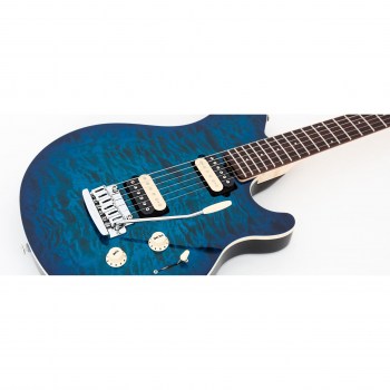 Music Man Axis Super Sport Hh Std - Balboa Blue Quilt - Maple Matching Headstock - No Pickguard купить