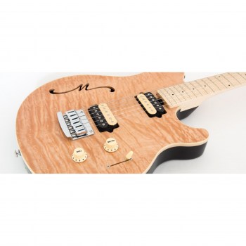 Music Man Axis Super Sport Hh Semi-hollow Std - Natural Gloss Flame - Rosewood - No Pickguard купить