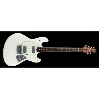 Music Man Stingray Guitar Hh Trem - Ivory White - Figured Roasted Maple/rosewood - Mint купить