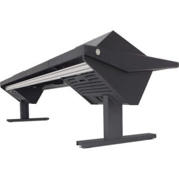 Argosy Eclipse Universal EG4-U1260-RR-B-B-B w/Rack Left & Right, 1260mm Center Desk, Black EPs, Black legs купить