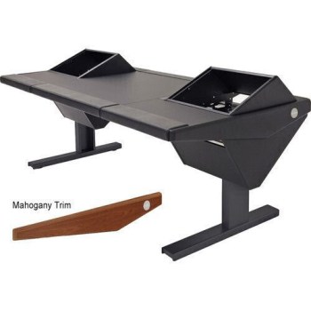 Argosy Eclipse Universal EG4-U960-RR-B-M-B w/Rack Left & Right, 960mm Center Desk, Mahogany EPs, Black legs купить