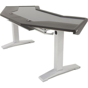 Argosy Halo-G-B-T-S Halo G Desk w/Black End Panels,Black Top, and Silver Legs купить