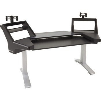 Argosy Halo-K-L-B-T-S Halo Keyboard Plus Desk, 2 rack shelves, 160 Speaker Platforms, Black Top&Silver Legs купить