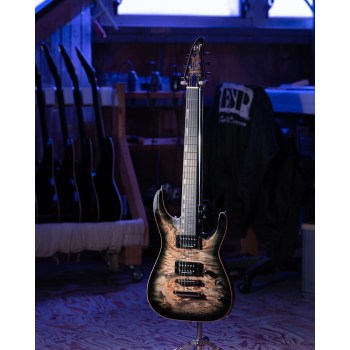 ESP Originals Japan HORIZON-CTM NT/Burl Maple Reptile Black Burst купить