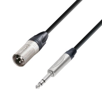 Adam Hall Cables K5 BMV 0300 - Microphone Cable Neutrik XLR male to 6.3 mm Jack stereo 3 m купить