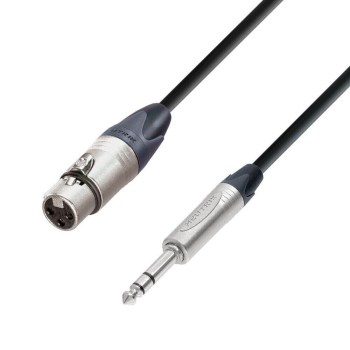 Adam Hall Cables K5BFV0300 - Microphone Cable Neutrik XLR female to 6.3 mm Jack stereo 3 m купить