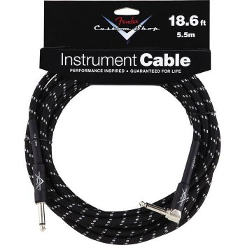 Fender Custom Shop 18.6` ANGLE Instrument Cable Black TWEED купить