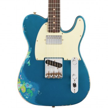 Fender Custom Shop Limited Edition Heavy Relic H/S Tele, Lake Placid Blue over Blue Flower купить