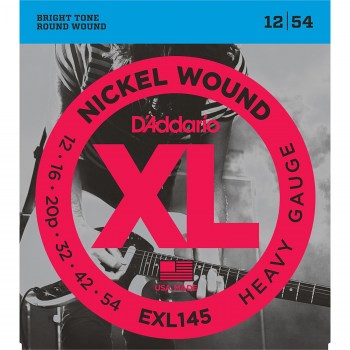 D`Addario EXL145 NICKEL WOUND, HEAVY, PLAIN 3RD, 12-54 купить