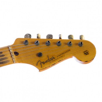 Fender Custom Shop 1955 Stratocaster Heavy Relic, Aged Black over 2-Color Sunburst купить