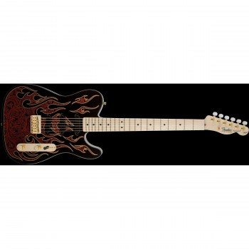 Fender James Burton Telecaster, Red Paisley Flames, Maple купить