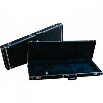 Fender G&G Standard Mustang/Musicmaster/Bronco Bass Hardshell Case, Black with Acrylic Interior. купить