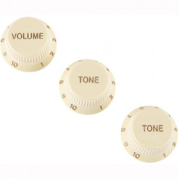 Fender Knobs, Strat Set, Aged Wht, Lh купить