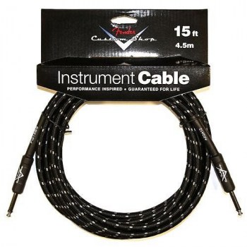 Fender Custom Shop Cable, 15`, Black купить