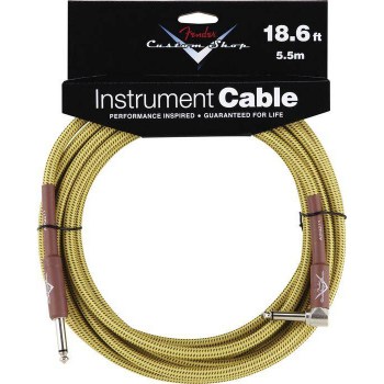 Fender Custom Shop 18.6` ANGLE Instrument Cable TWEED купить