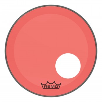 Remo P3-1318-ct-rdoh Powerstroke® P3 Colortone™ Red Bass Drumhead, 18`, 5` Offset Hole купить