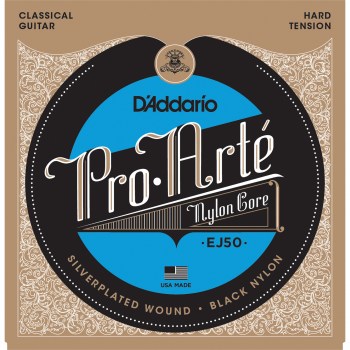 D`Addario EJ50 PRO-ARTE Black NYLON HARD TENSION купить