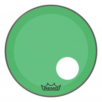 Remo P3-1320-ct-gnoh Powerstroke® P3 Colortone™ Green Bass Drumhead, 20`, 5` Offset Hole купить