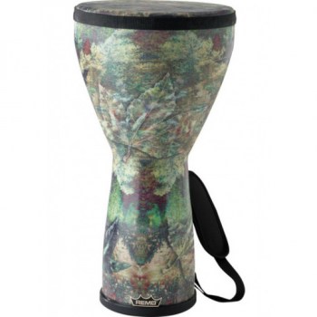 Remo DJ-FELG-33- Djembe, Designer Series, Festival Pre-Tuned, Large, 12` X 21`, SKYNDEEP®, FIBERSKYN®, Fabric Autumn купить