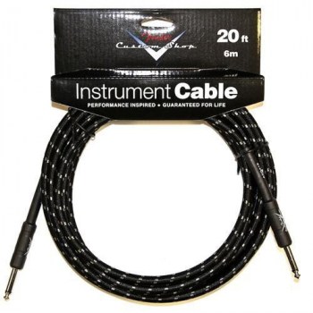 Fender Custom Shop Cable, 20`, Black купить