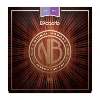 D`Addario NB1152 Nickel Bronze Acoustic, Custom Light, 11-52 купить