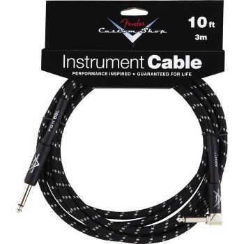 Fender Custom Shop 10` ANGLE Instrument Cable Black TWEED купить