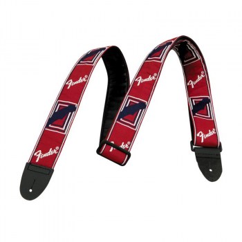 Fender FSR 2` MONOGRAMMED RED/White/BLUE STRAP купить