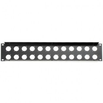 Adam Hall 19" Rack panel f. 24xXLR - 2HE Steel купить