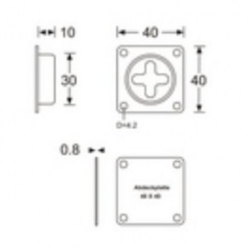 Adam Hall Case Connection System - Recessed Cup for 87983 Lashing Strap купить