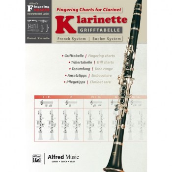 Alfred Music Grifftabelle Klarinette Boehm-System купить