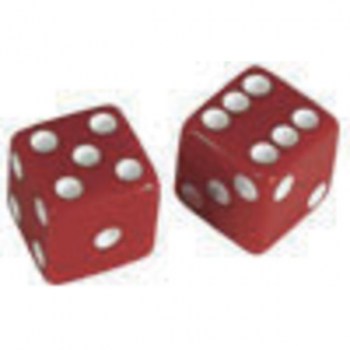 Allparts Poti Knobs "Dice" Set of 2 Red купить