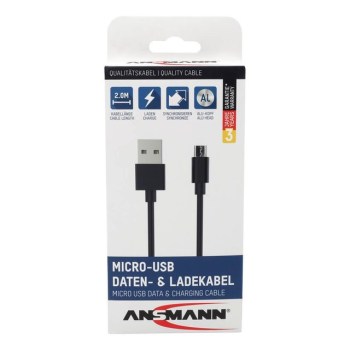 Ansmann Micro-USB Daten- und Ladekabel купить