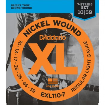 D`Addario EXL110-7 NICKEL WOUND 7-STRING REGULAR LIGHT 10-59 купить