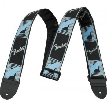 Fender 2` MONOGRAMMED STRAP Black/LIGHT GREY/BLUE купить