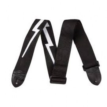 Fender 2.5` NYLON LIGHTNING BOLT STRAP Black купить