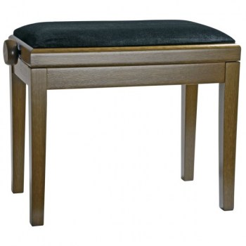 Burghardt B5 Piano Bench Oak rustic Seat Cover Velvet Black купить