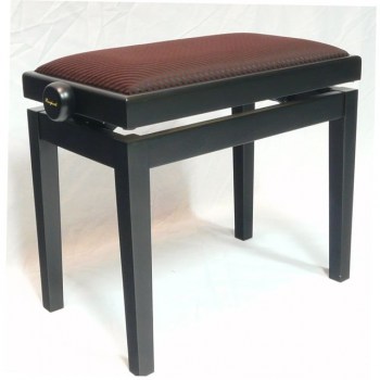 Burghardt B5 Piano Bench Black satin Seat Cover striped V-14 купить