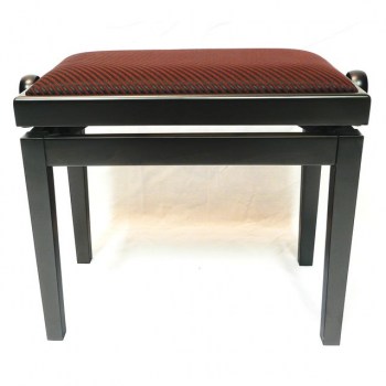 Burghardt B5 Piano Bench Black satin Seat Cover striped V-14 купить