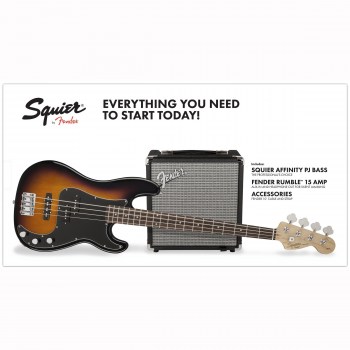 Fender Squier Pk Pj Bass R15v3 Bsb 230v Eu купить