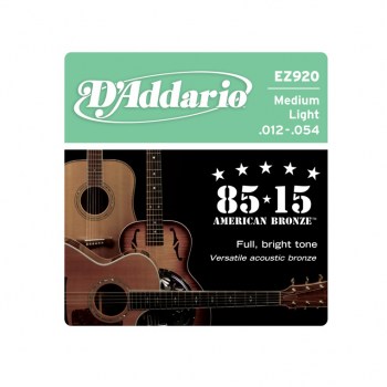 D`Addario EZ920 SET ACOUS GTR 85/15 MED LITE купить