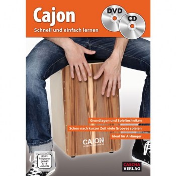 Cascha Verlag Cajon schnell und einfach lernen, Buch with CD/DVD купить