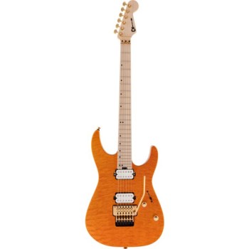 Charvel Pro-Mod DK24 HH FR M Mahogany with Quilt Maple Dark Amber купить