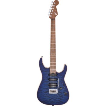 Charvel USA Select DK24 HSS 2PT CM QM Blue Burst купить