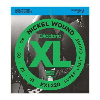 D'Addario Bass Strings XL Nickel 40-095 40-60-75-95, EXL220 купить