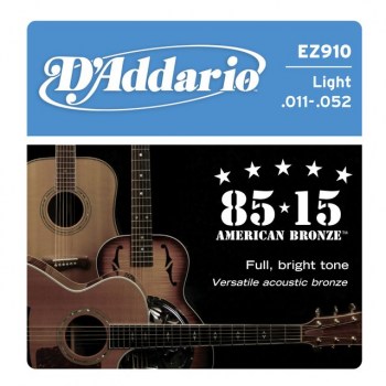 D'Addario A-Guit.Strings EZ910 11-52 85/15 Bronze купить