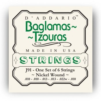 D'Addario Baglamas-Tzouras Saiten J91 Nickel 10-10-13-13-22-10 купить