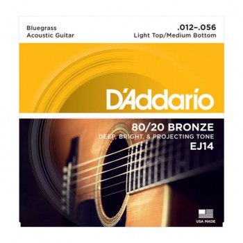 D'Addario A-Guit.Strings EJ14 12-56 80/20 Bronze купить